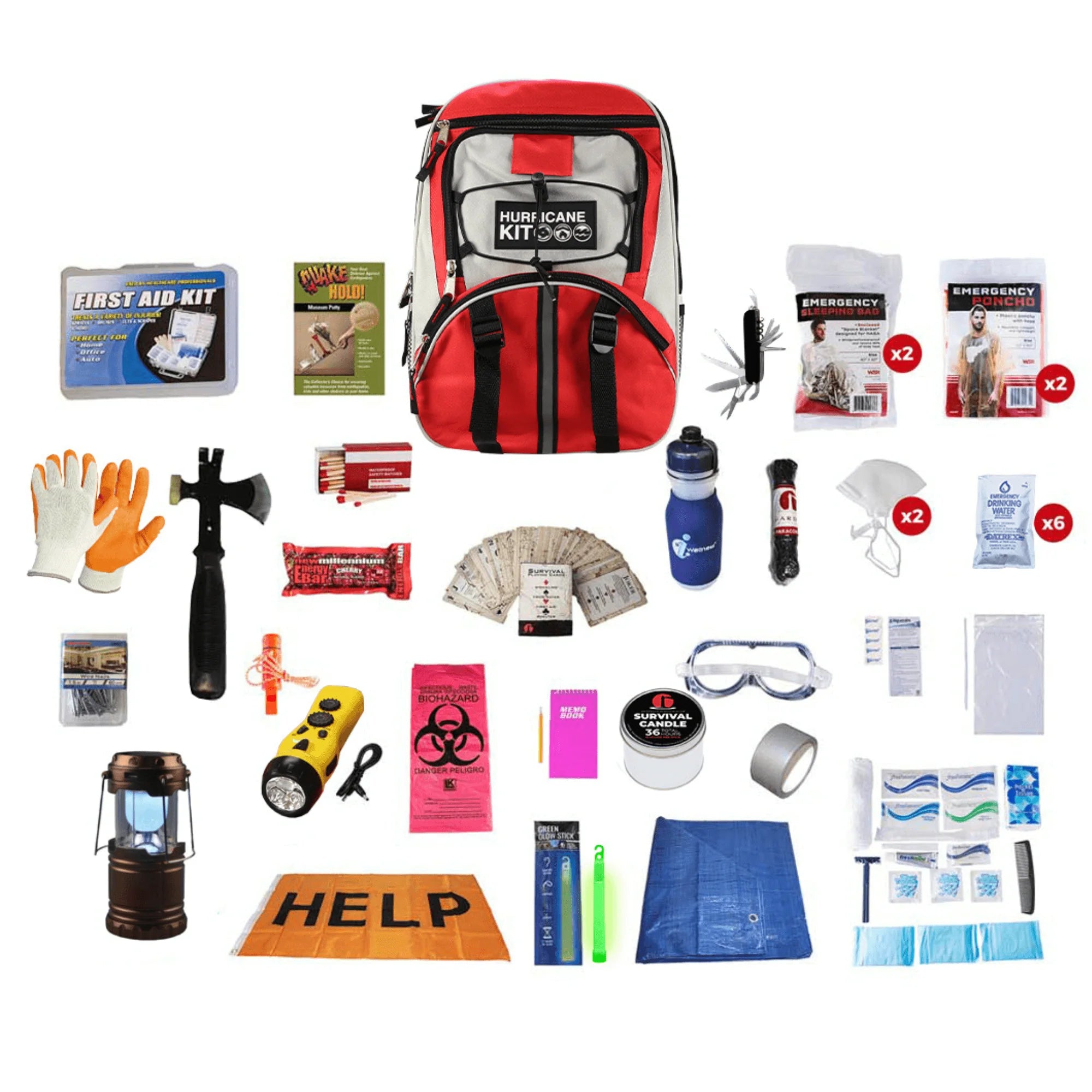 WSK 72-Hour Hurricane Emergency Survival Kit with Backpack