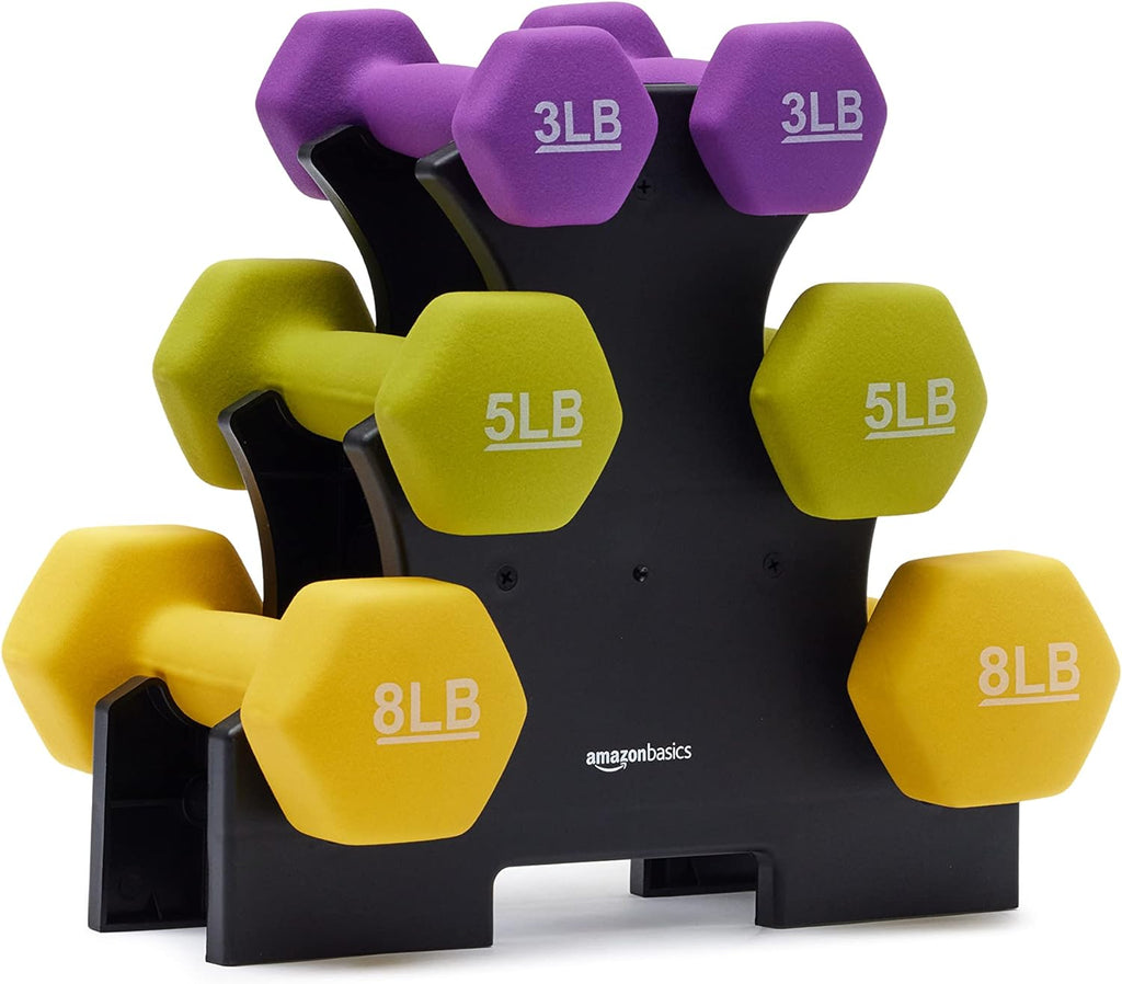 Neoprene Dumbbell Hand Weights for Exercise and Muscle Toning