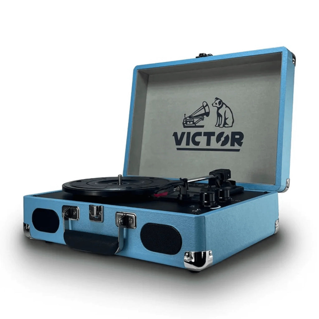 Victor Metro plus Portable Dual Bluetooth Suitcase Turntable