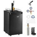Beer Kegerator, Single Tap Draft Beer Dispenser, Full Size Keg Refrigerator with Shelves, CO2 Cylinder, Drip Tray & Rail, 32¡Ãf- 50¡Ãf Temperature Control, Holds 1/6, 1/4, 1/2 Barrels, Black