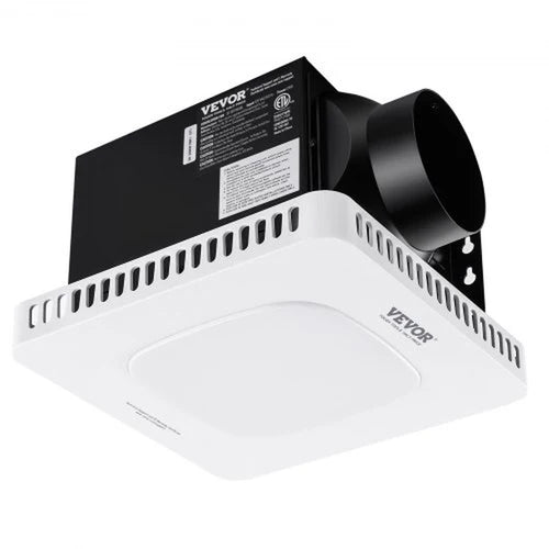 Bathroom Exhaust Fan, 110 CFM High-Efficiency Ventilation, 1.5Sones Low Noise Operation All-Copper Motor, Energy-Saving Bathroom Ceiling Fan, No Need for Attic Access, for Various Ceilings