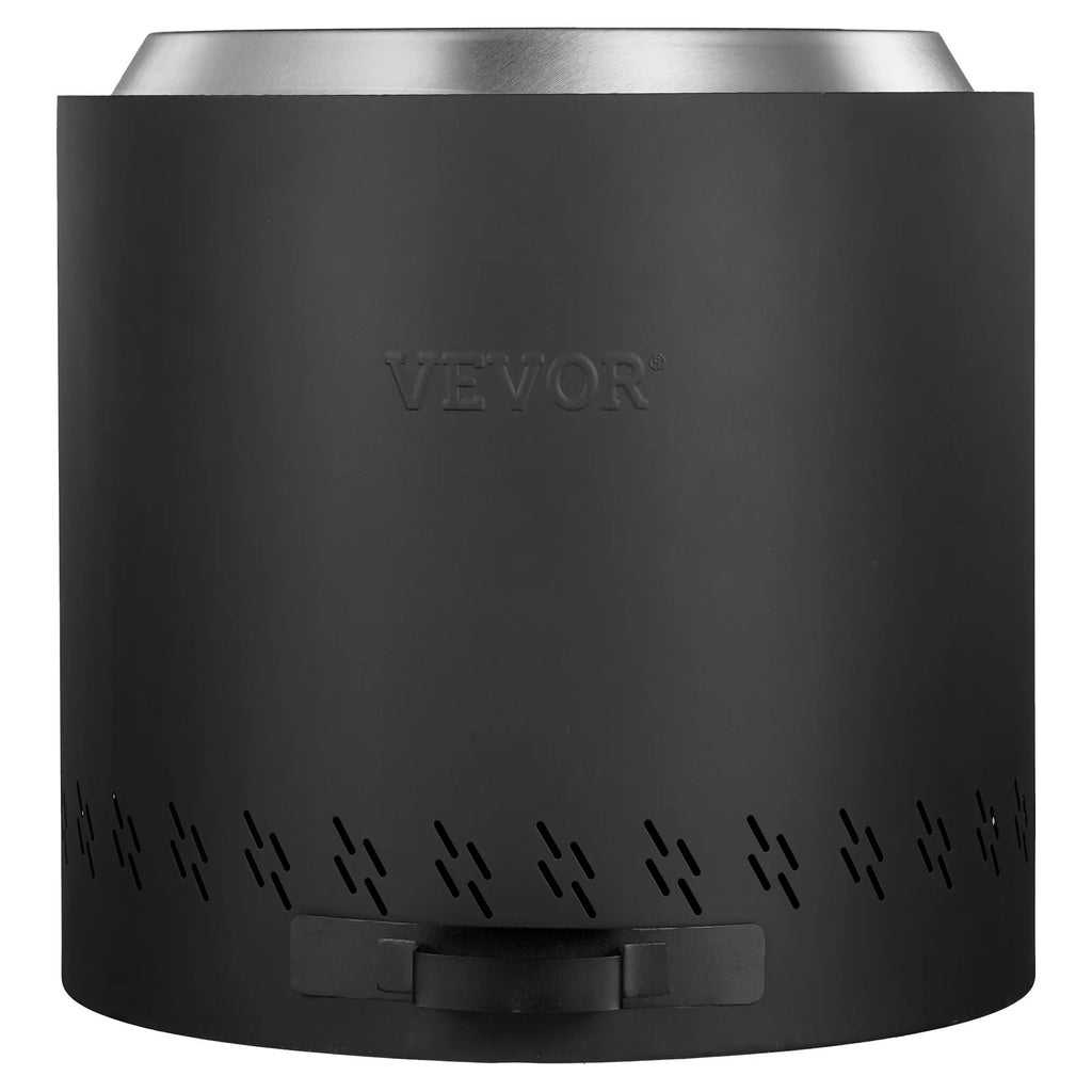 VEVOR Smokeless Fire Pit Stove Bonfire 15.8 in Dia Wood Burning Stainless Steel