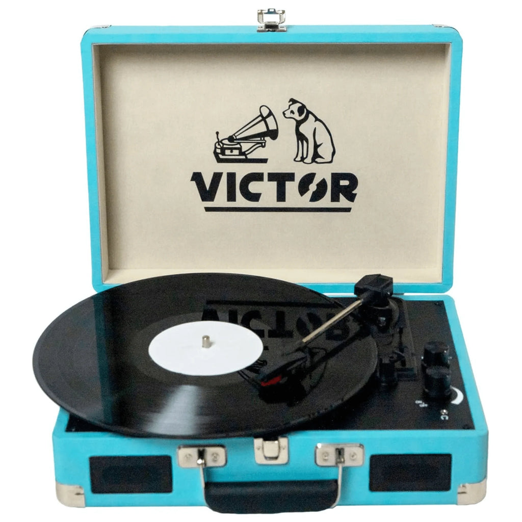 Victor Metro Dual Bluetooth Suitcase 3-Speed Turntable