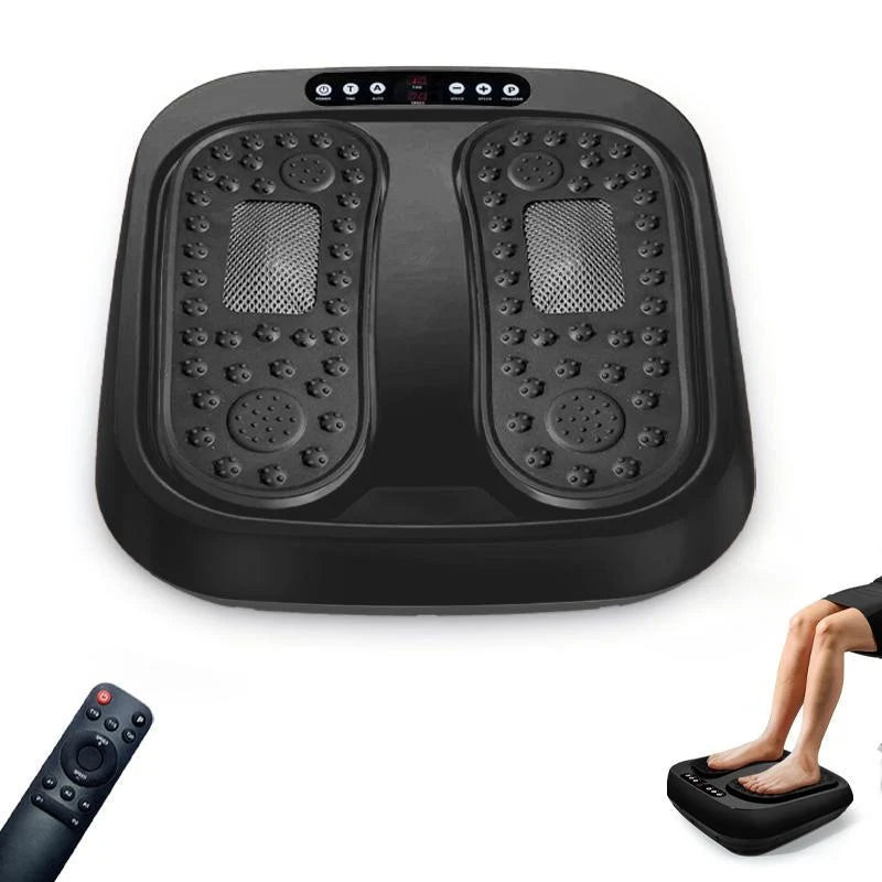 Multifunctional Foot Massager, Vibration Heating Electric Foot Circulation Stimulator, Foot, Leg, and Calf Relaxation Massage Device, Home Use with Remote Control Foot Massager.