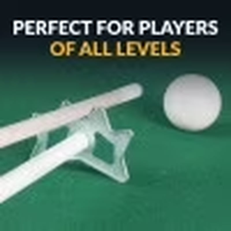 Pool Table Billiard Accessory Kit with Cues, Rack, Chalk, Brush
