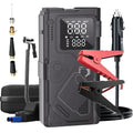 6 in 1 Jump Starter with Air Pump Peak 5000A Booster 150PSI Tire Inflator 8L Gas/4L Diesel with DC Power Cord 400LM Flashlight