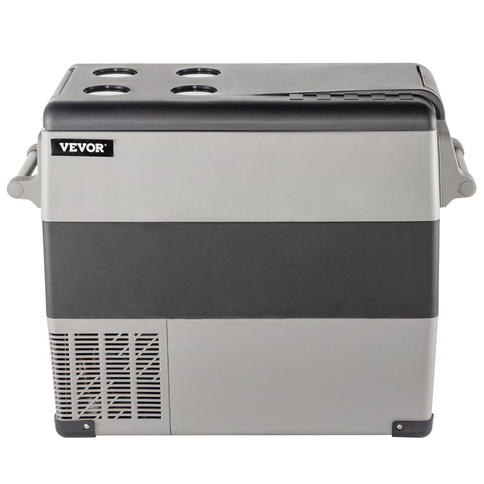 VEVOR 12 Volt Refrigerator, 58 Quart Car Refrigerator, Dual Zone Portable Refrigerator,Rv Refrigerator with 12/24V DC and 110-240V AC, Freezer Fridge Cooler, for Car, RV, Camping and Home Use