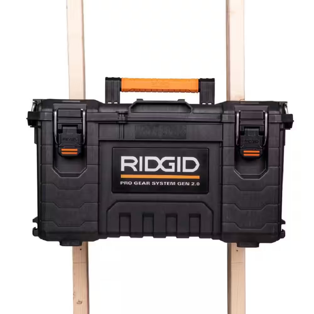 Pro Gear System Gen 2.0 Stackable Durable 22 In. Modular Tool Box Storage with Heavy Duty Latches and Handles