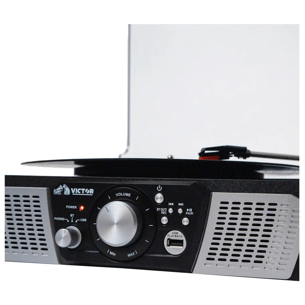 Victor Lakeshore 5-In-1 Hybrid BT Turntable System Black - Refurbished