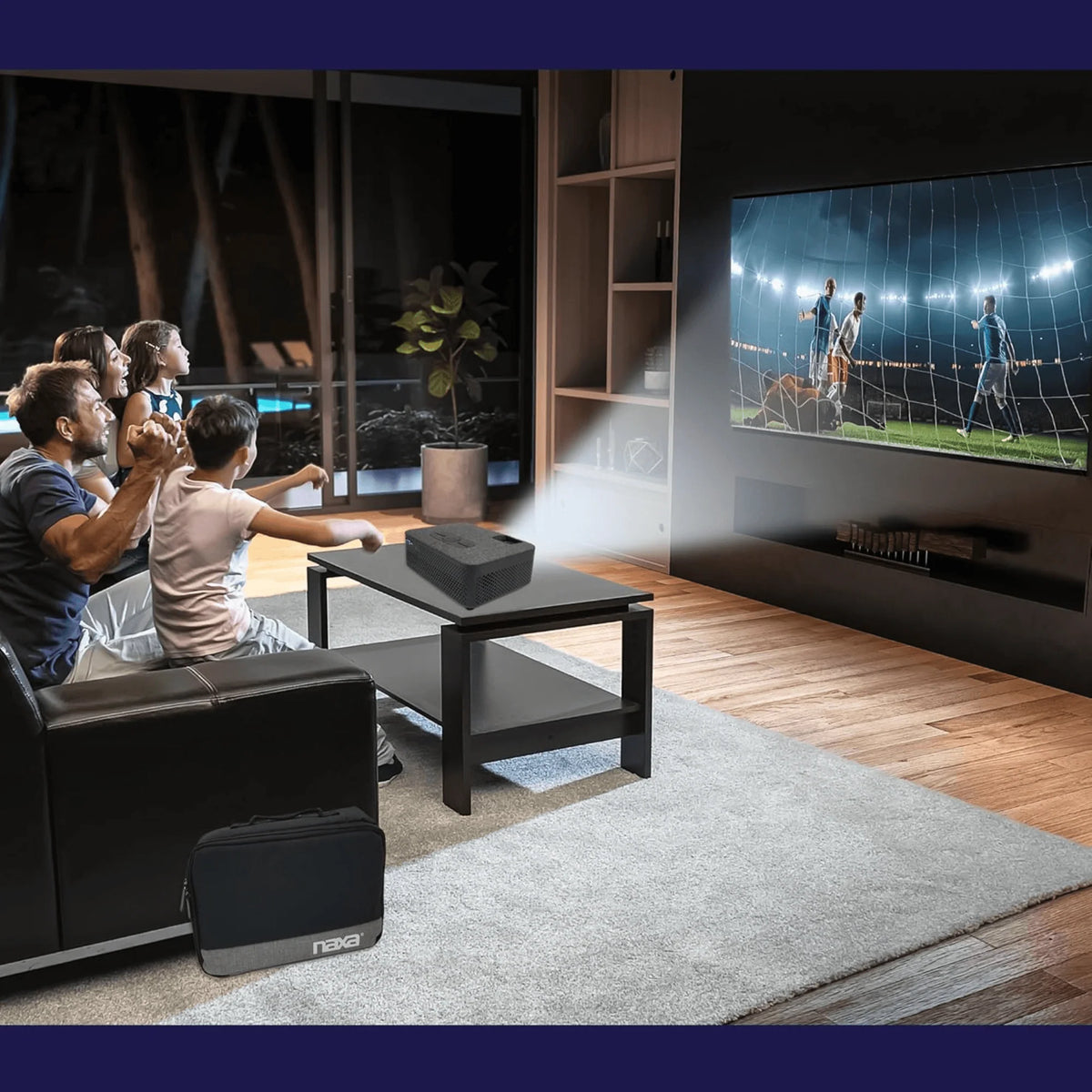 Naxa 150” Home Theater LCD Projector Combo