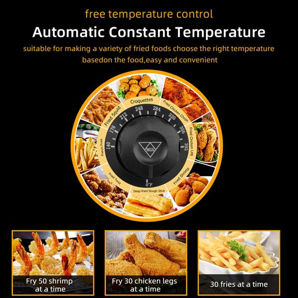 24.9QT/23.6L Stainless Steel Faucet Double Tank Deep Fryer