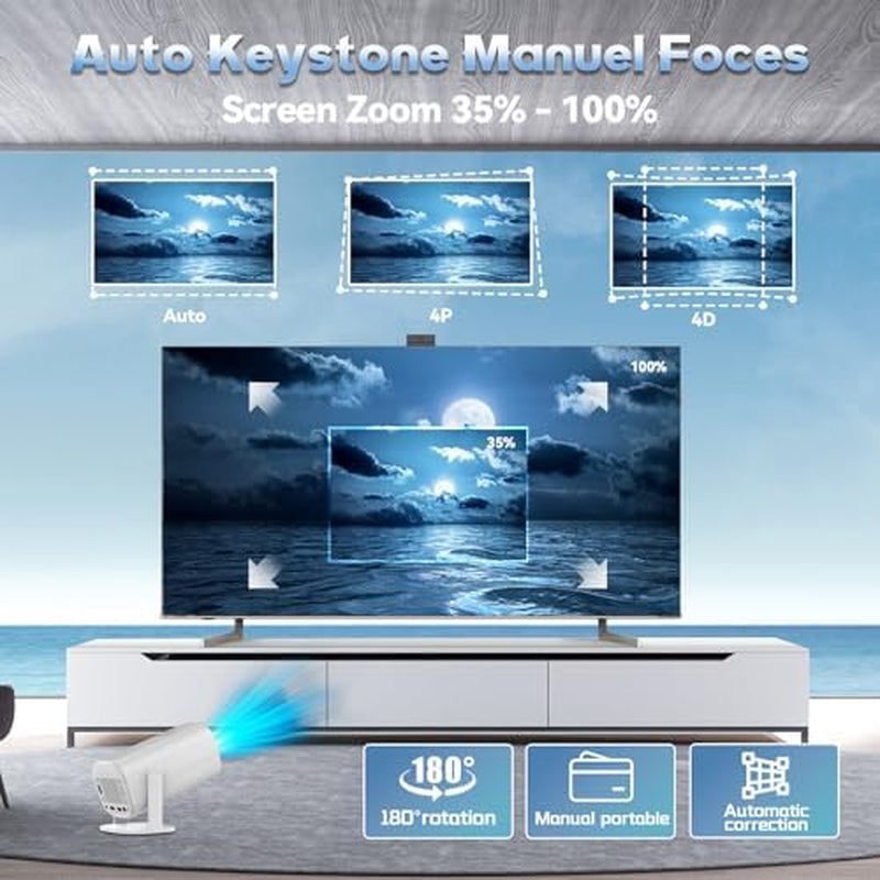 P30 Max 4K Projector & Game Console, 24,000+ Games