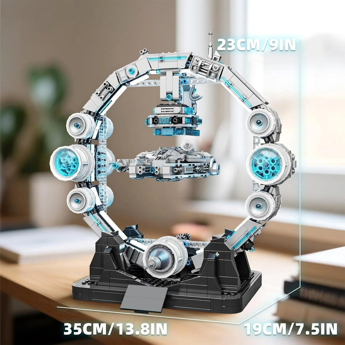 Magnetic Levitation Orbital Space Station Spaceship Building Set