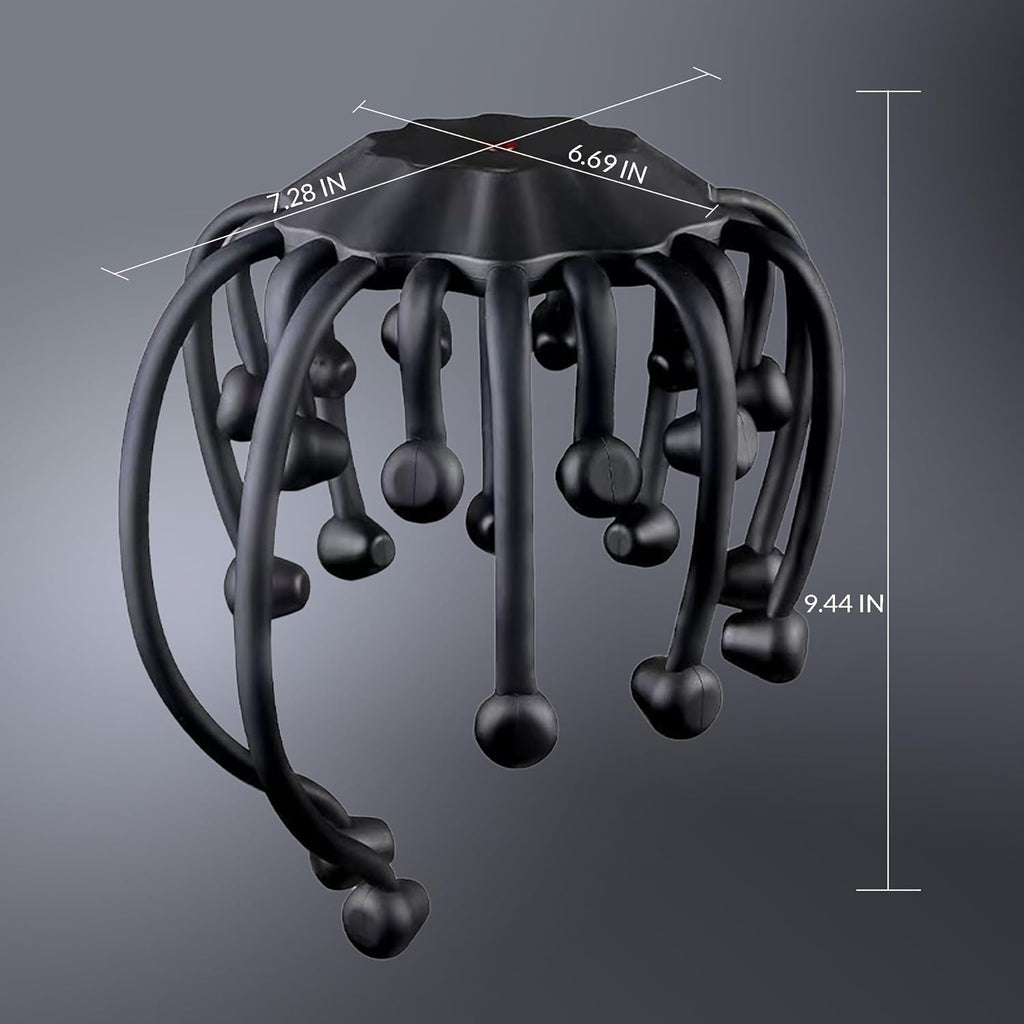 Electric Scalp Massager, 360° Octopus Head Massager Automatic 5 Modes Scalp Stress Relax Device