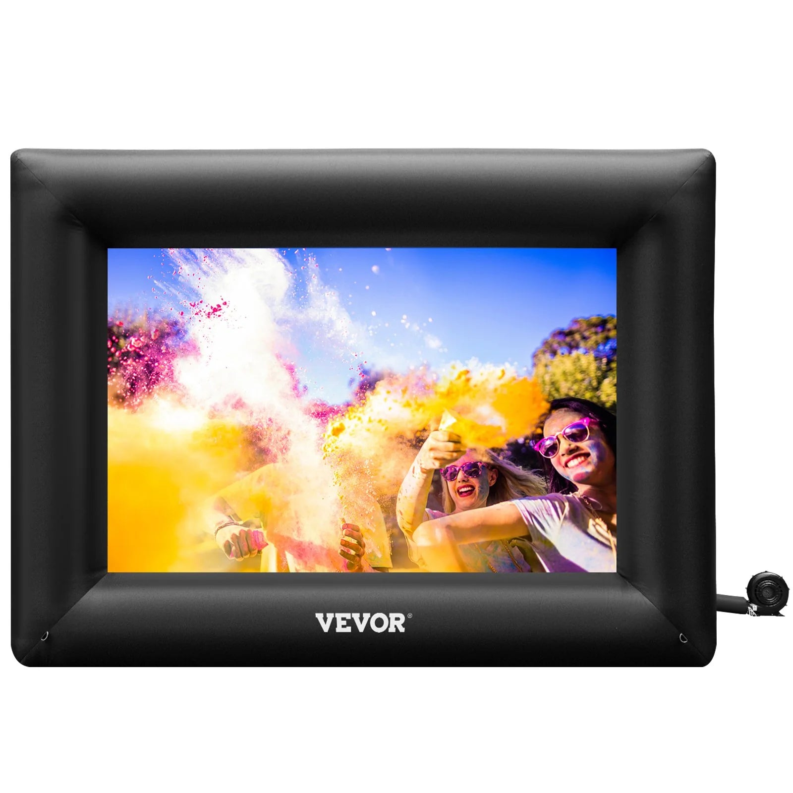 VEVOR Inflatable Movie Screen 24Ft£¨288Inch£© Inflatable Projector Screen for outside with 360W Air Blower Inflatable Screen Oxford Fabric Material Blow up Screen for Outdoor Movie Supports Front/Rear Projection