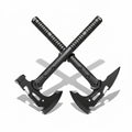 Camping Axe Set 4 Piece Tactical Hatchet Set with 2 Canvas Sheaths