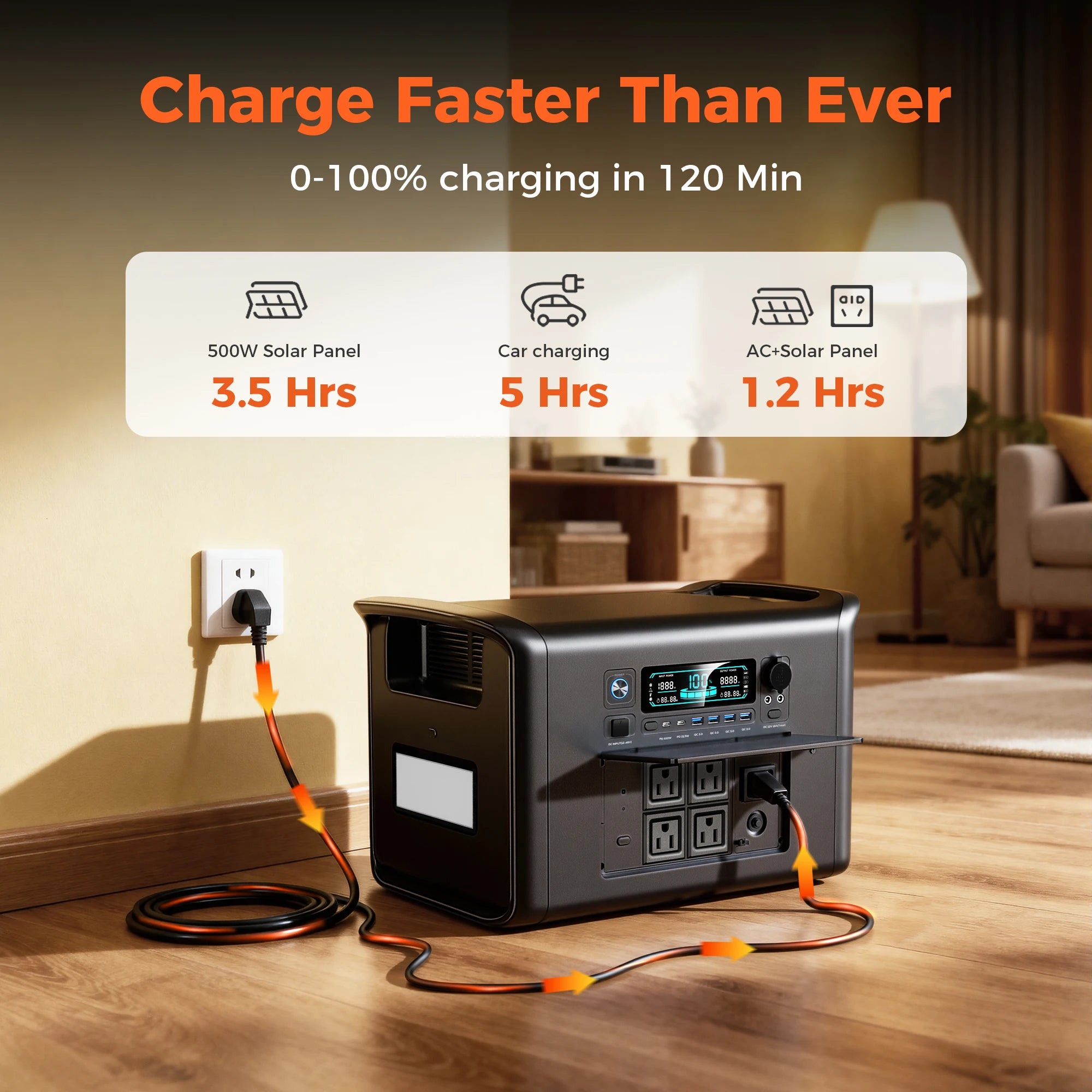 Power Stations for Camping Equipment Powerbank 300W 1000W 2000W Portable Power Station Lifepo4 Battery Solar Generator