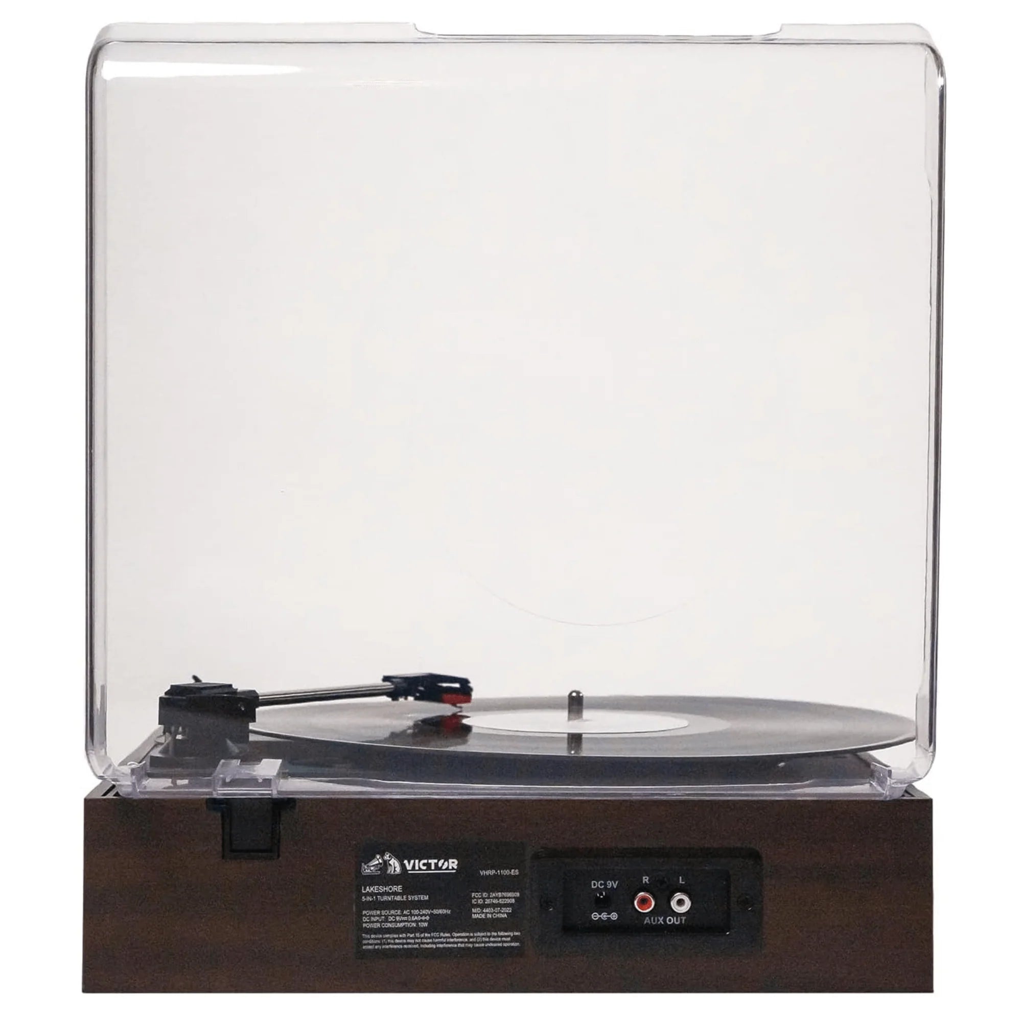 Victor Lakeshore 5-In-1 Hybrid BT Turntable System Espresso - Refurbished