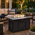 42 In. 60,000BTU Fire Pit Propane Gas Fire Pit Table Rectangular Tabletop