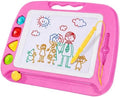 Toddler Toys for Kids, Large Magnetic Drawing Board for Birthday Gift, Toys for 1 2 3 4 Year Old Girls Boys, Etch & Sketch Pad with 4 Stamps, Learning and Educational, 16 ×13 In, Pink