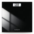 Digital Bathroom Scale Body Weight Scales 400 Lbs Ultra Slim Most Accurate for Gym Yoga Studio with Large Backlit Display, Black