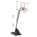 Basketball Hoop, 7.6-10 Ft Adjustable Height Portable Backboard System, 54 Inch Basketball Hoop & Goal, Kids & Adults Basketball Set with Wheels, Stand, and Fillable Base, for Outdoor/Indoor