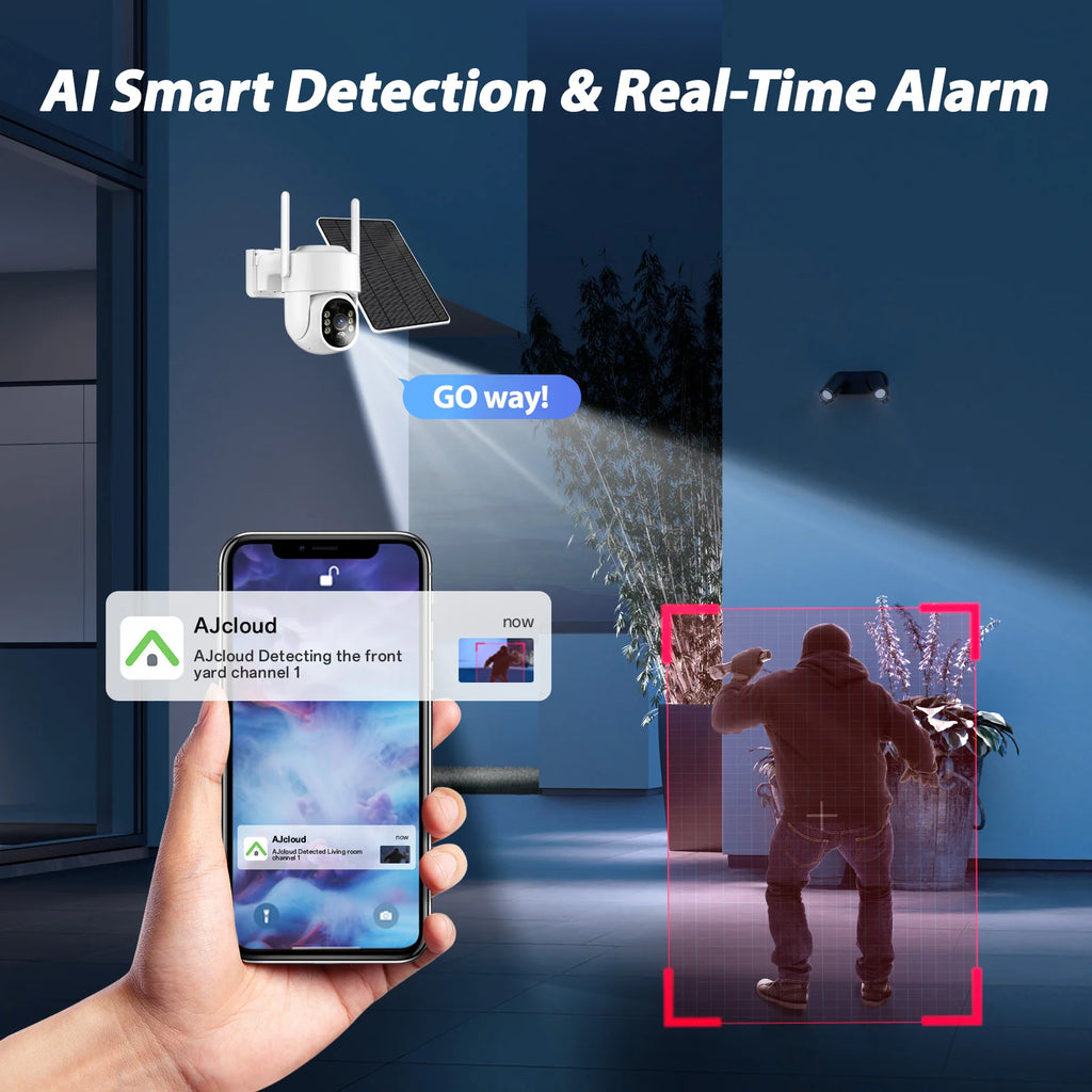 4G Rechargeable Battery PTZ CAMERA with 64GB Memory Card 4MP Dome Solar Camera CCTV Security 360 Degree Ip PTZ Camera