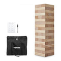 Tumbling Timber Toy, 54 Blocks Large Tumble Tower Blocks Game, Pine Wood Tumbling Tower Game with Carry Bag and Scoreboard, Wooden Stacking Game, Tumble Tower Family Games for Indoor/Outdoor