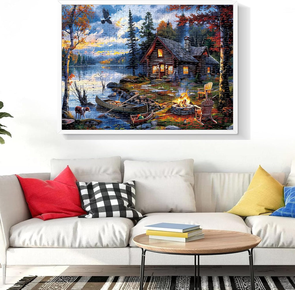 Puzzles for Adults 500 Pieces Coutryside Jigsaw Puzzle for Adults Autumn Puzzles Family Challenging Puzzle Games Great Gift Unique Brain Teaser for Puzzle Enthusiasts, 20.5 X 15
