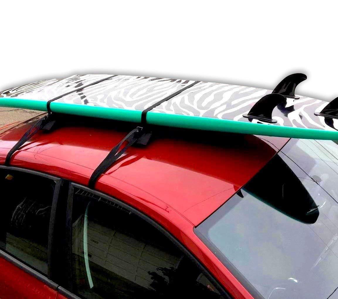DORSAL Soft Roof Rack Pads & Straps – Essential Adventure Gift for Surfers & Snowboarders