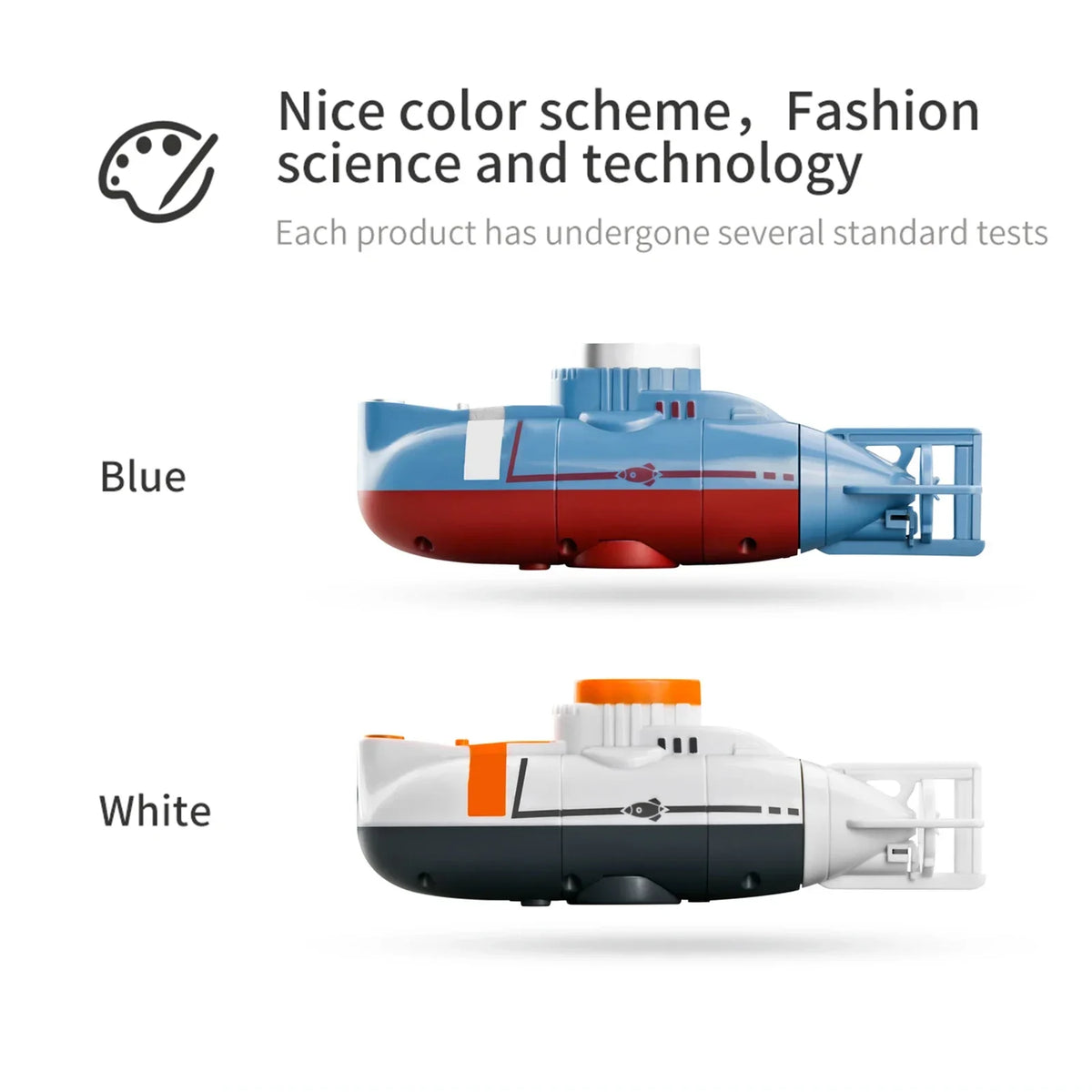 Mini RC Submarine Toy Radio Remote Control Tourism Boat Diving Waterproof for Indoor Fish Tank Bathtub Water Kids Birthday Gifts