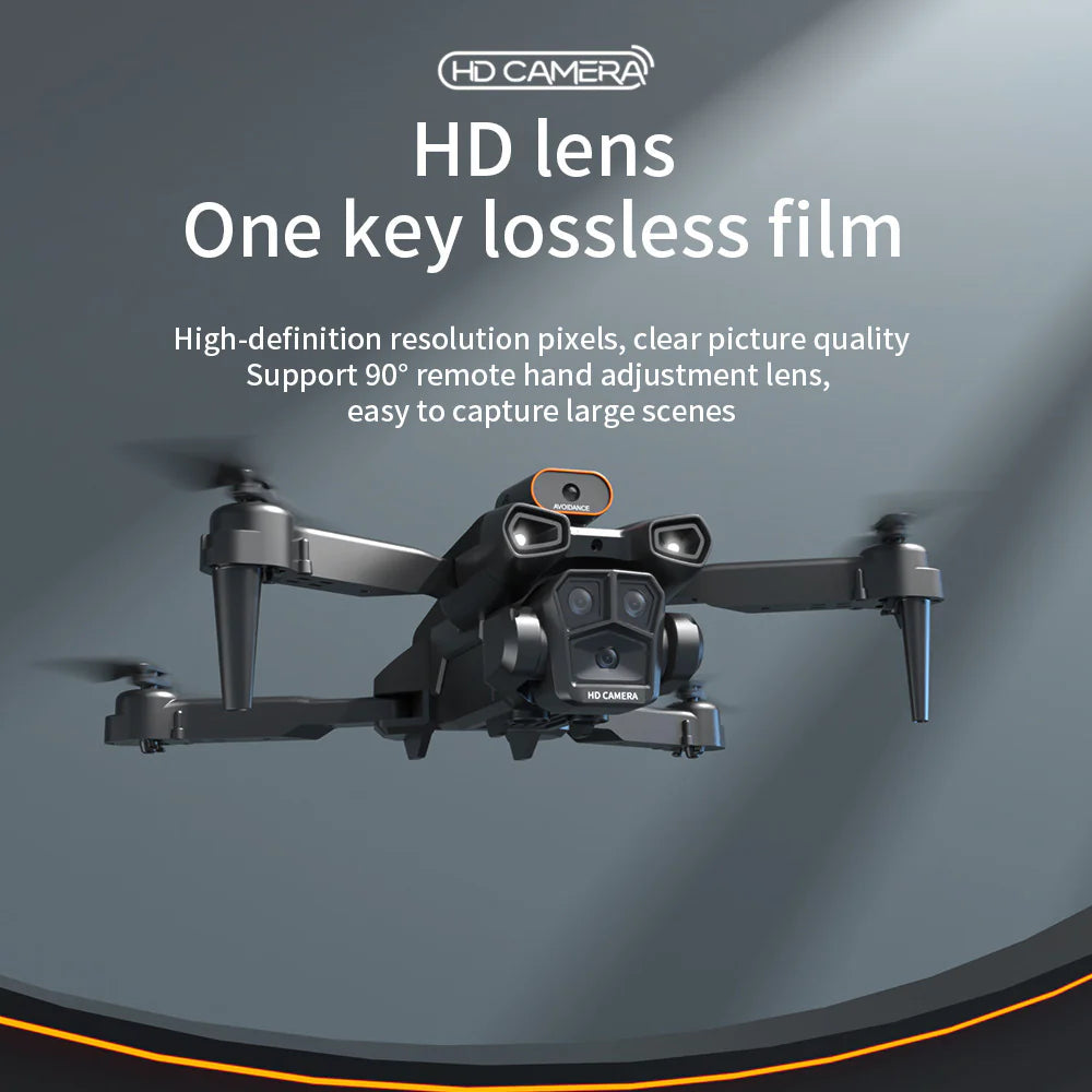 H12 Drone with Three-Sided Obstacle Avoidance, Remote Control Aircraft, Long-Endurance, HD Aerial Photography, Quadcopter Toy Drone