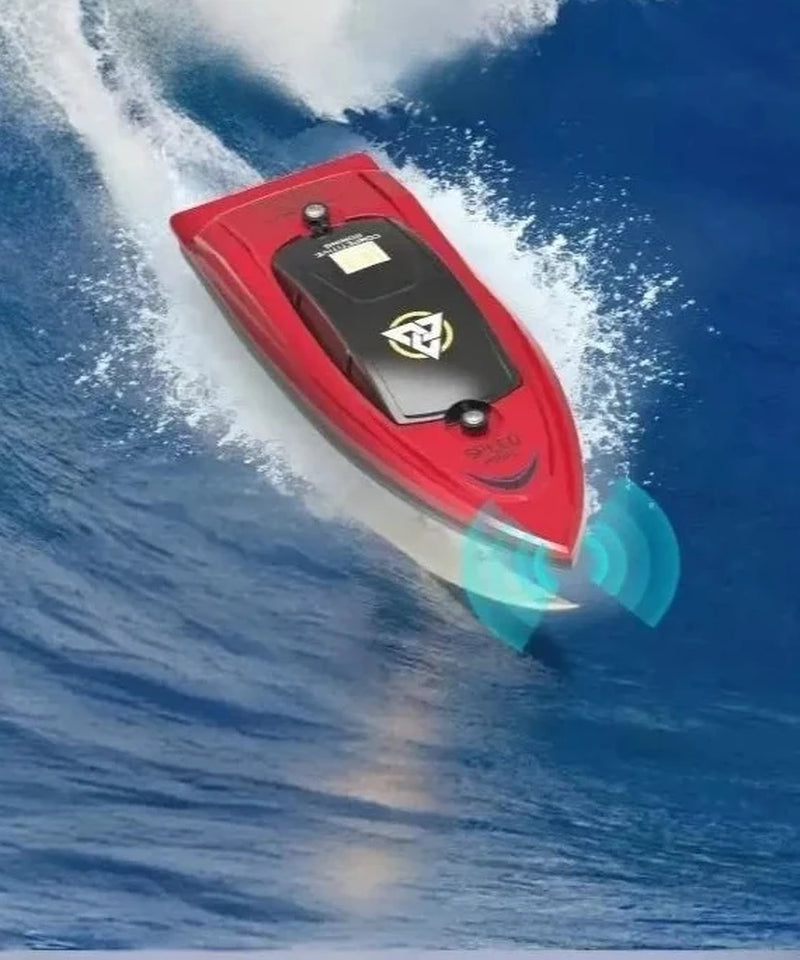 Remote Control Boat for Kids and Adults, 25 KPH Fast RC Speed Boats with 700Mah Battery, Ideal Waterproof Toy Boats for Lakes & Pools