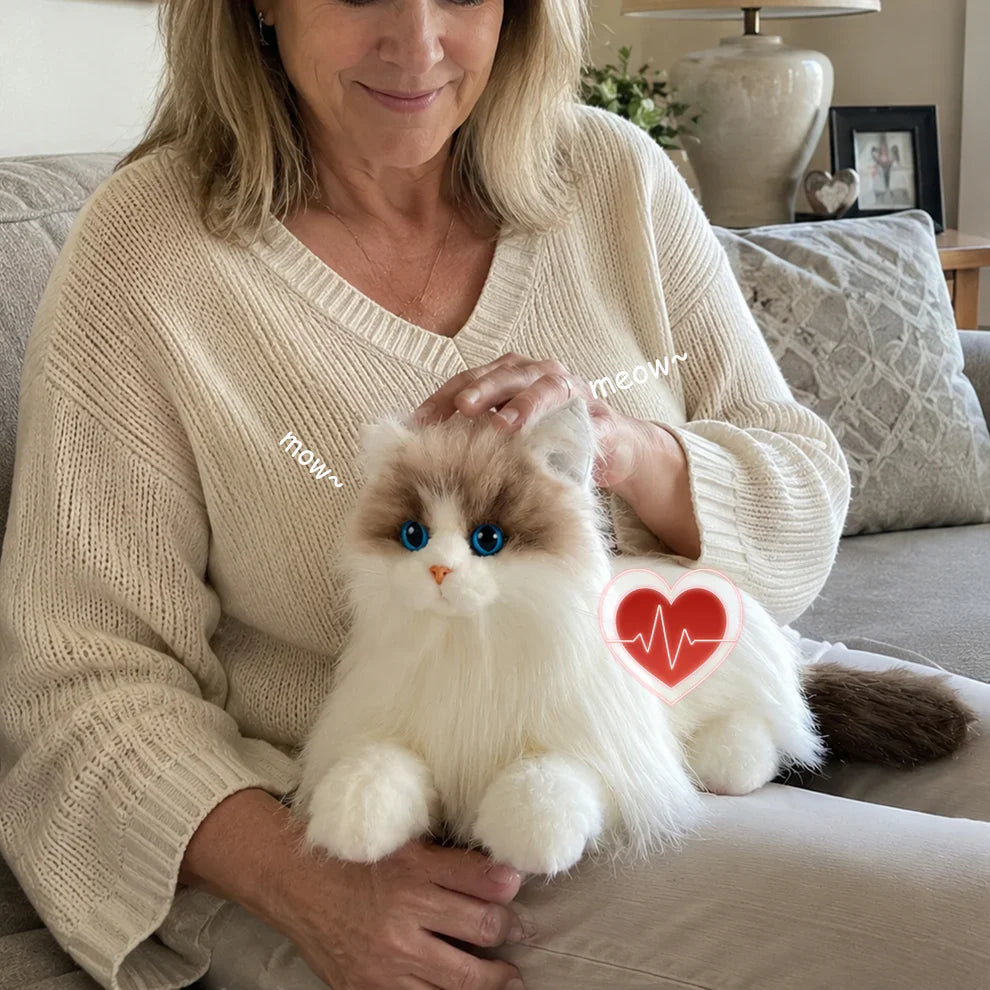Percy Essential – Lifelike Interactive Robot Cat Companion for Seniors