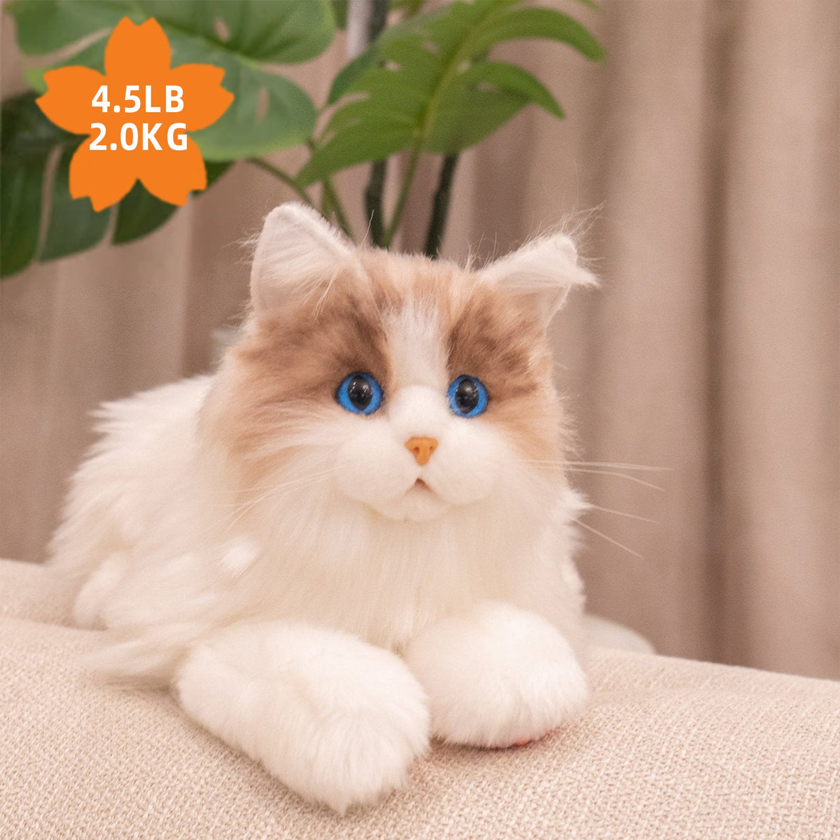 3lbs Ragdoll Weighted Plush – Realistic Cozy Calming Toy